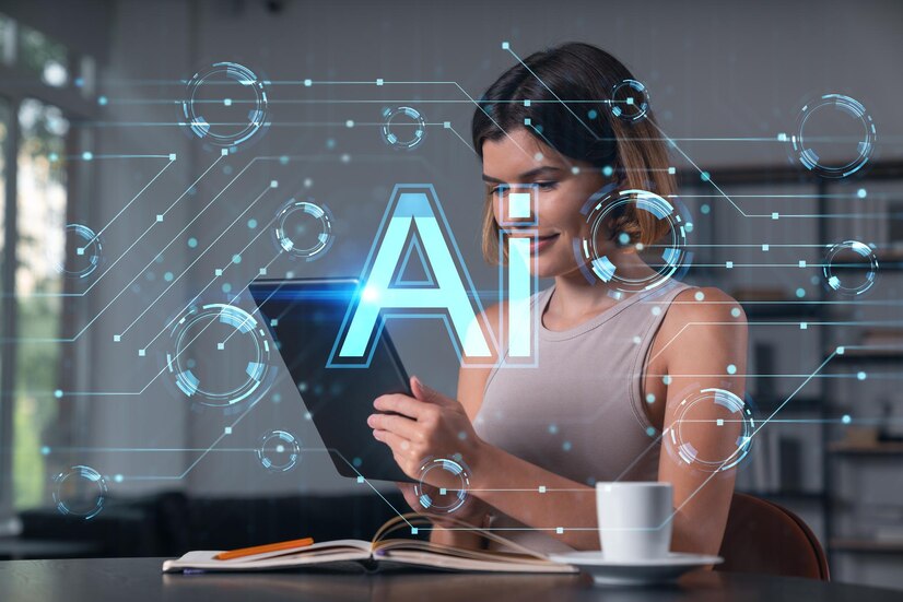 Investors reviewing AI market opportunities